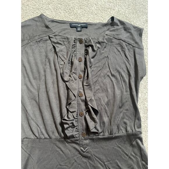 Banana Republic 100% Silk Dress Womens Small Gray Sleeveless Career Stretchy - Picture 10 of 12